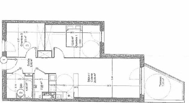 Appartement T3 à vendre - 3 pièces - 62.0 m2 - BEGLES - 33 - AQUITAINE - Century 21 A.M.L.