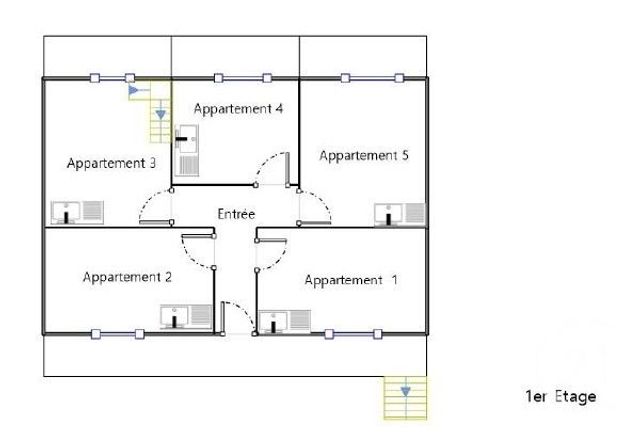 immeuble à vendre - 58.0 m2 - 33 - AQUITAINE - Century 21 A.M.L.